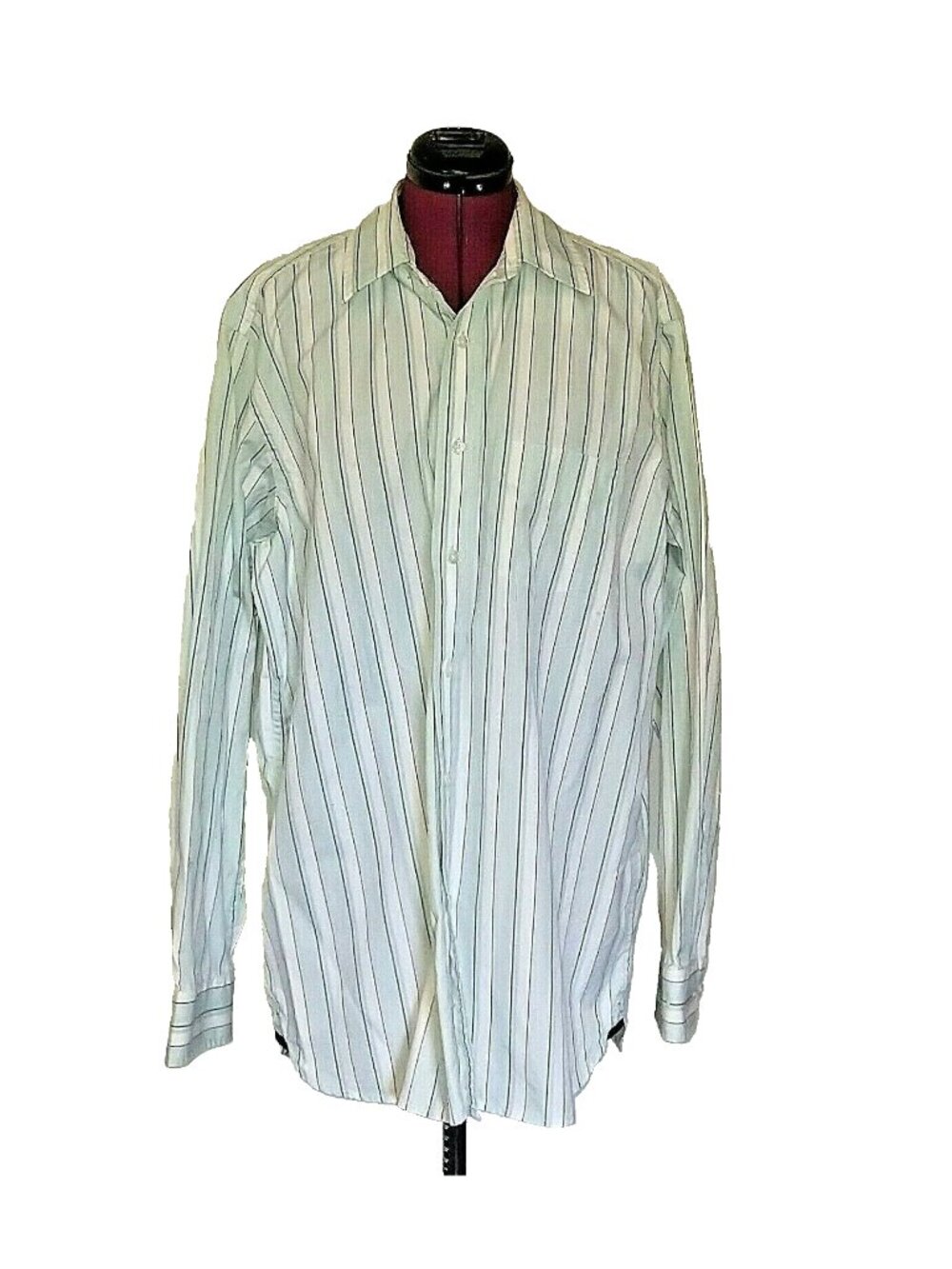 GAP Men’s Button Down Shirt Size L (16–16.5) Multicolor Striped Long Sleeve